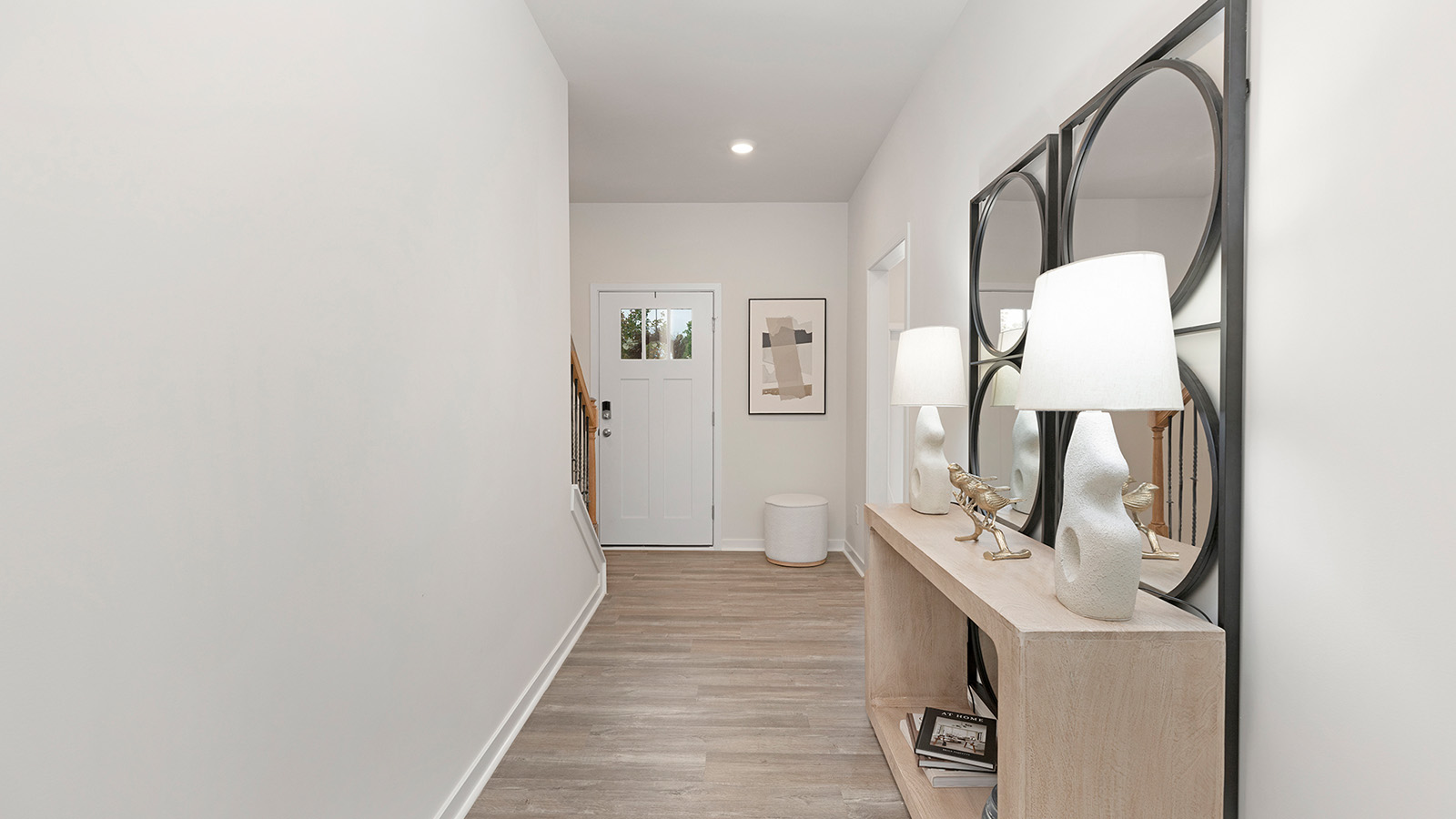 Welcoming foyer with view of front door