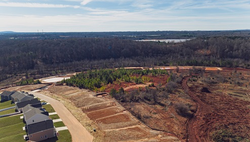 Aerial View of Cline Village in Conover, NC