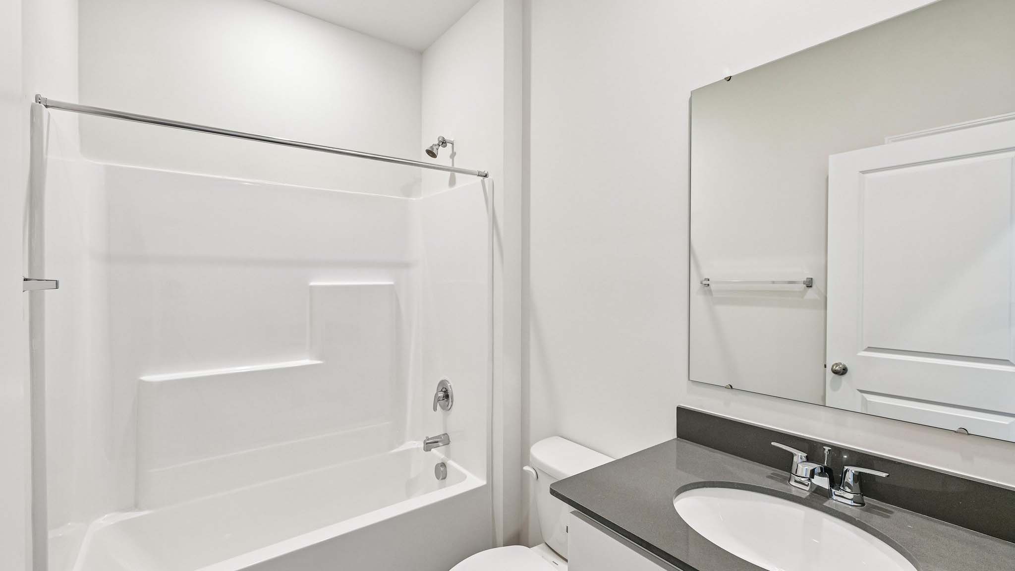Bathroom with tub shower