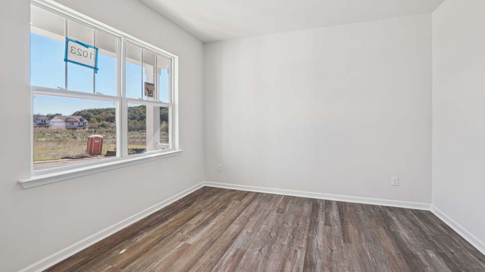 Dining or flex room with french doors and large window