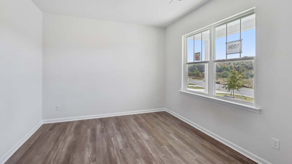 flec or office space with french doors and large window