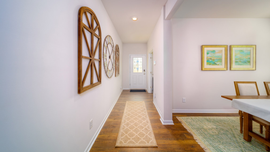 Welcoming foyer front door view