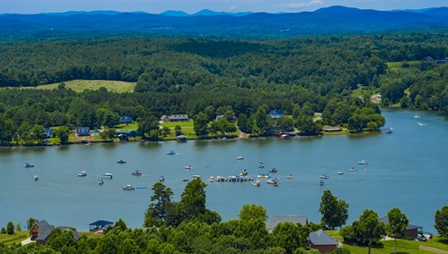 Lake Hickory Near Cline Village in Conover, NC