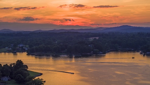 Lake Hickory Near Cline Village in Conover, NC