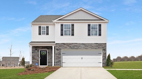 Clark Creek Robie model front exterior in Charlotte, NC