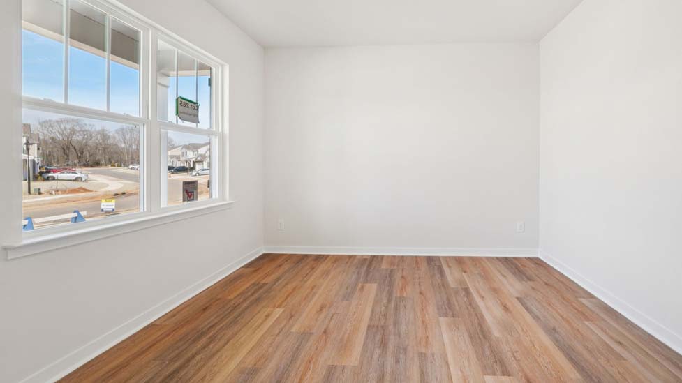 Flex room with French doors