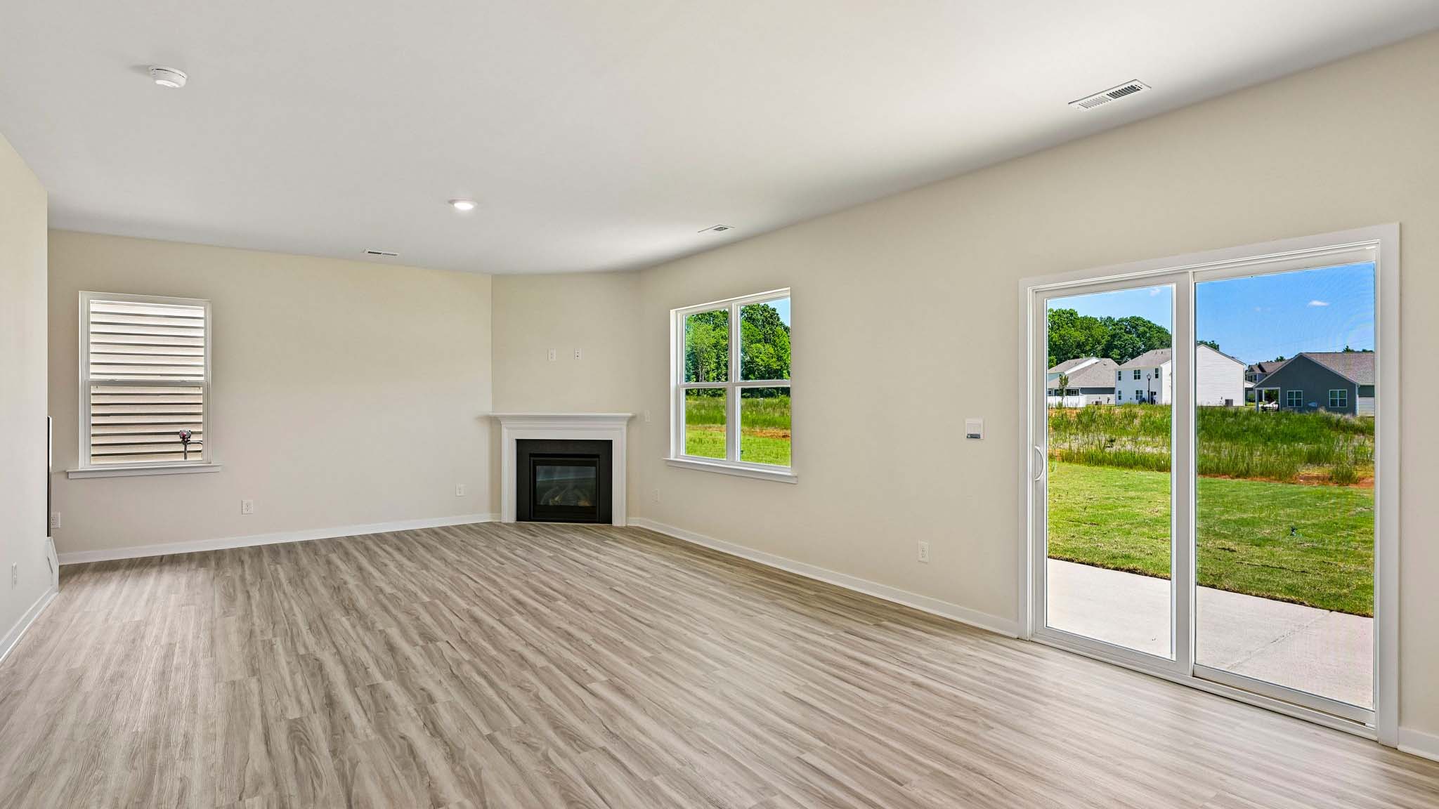 open concept living room