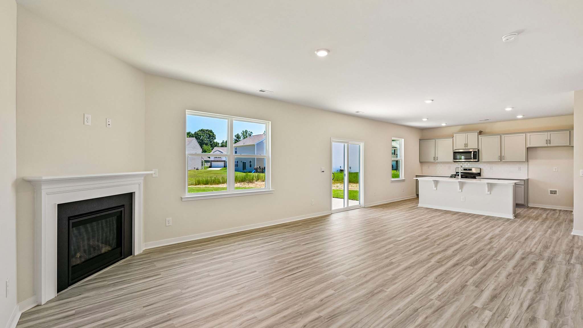 open concept living room