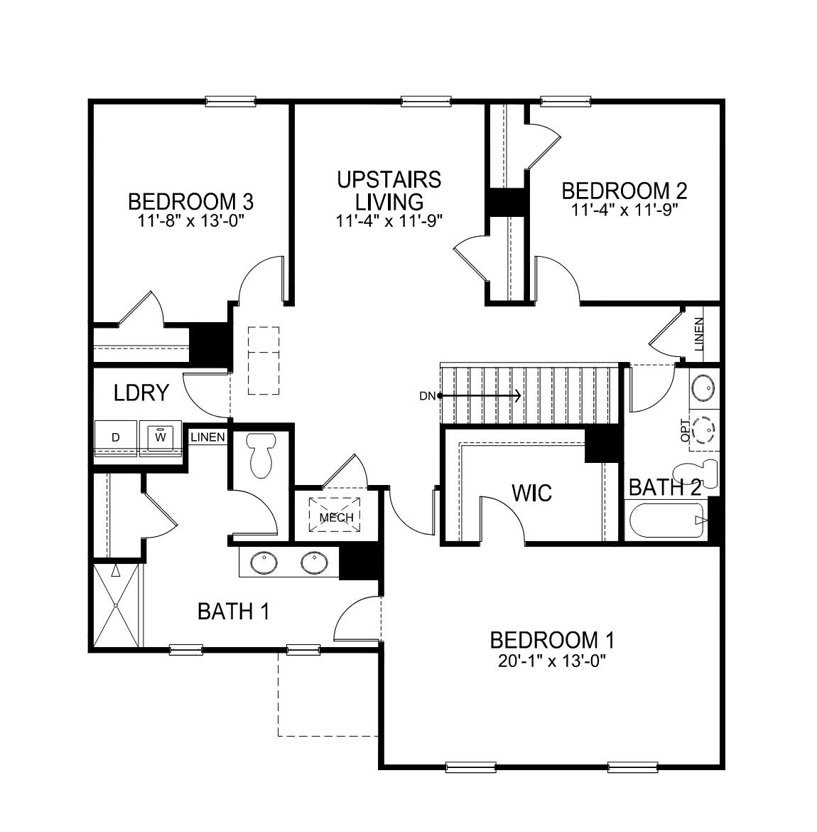 Galen Second Floor Floorplan