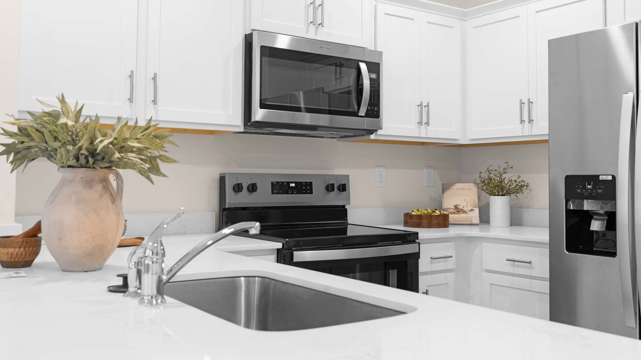kitchen with stainless steel appliances