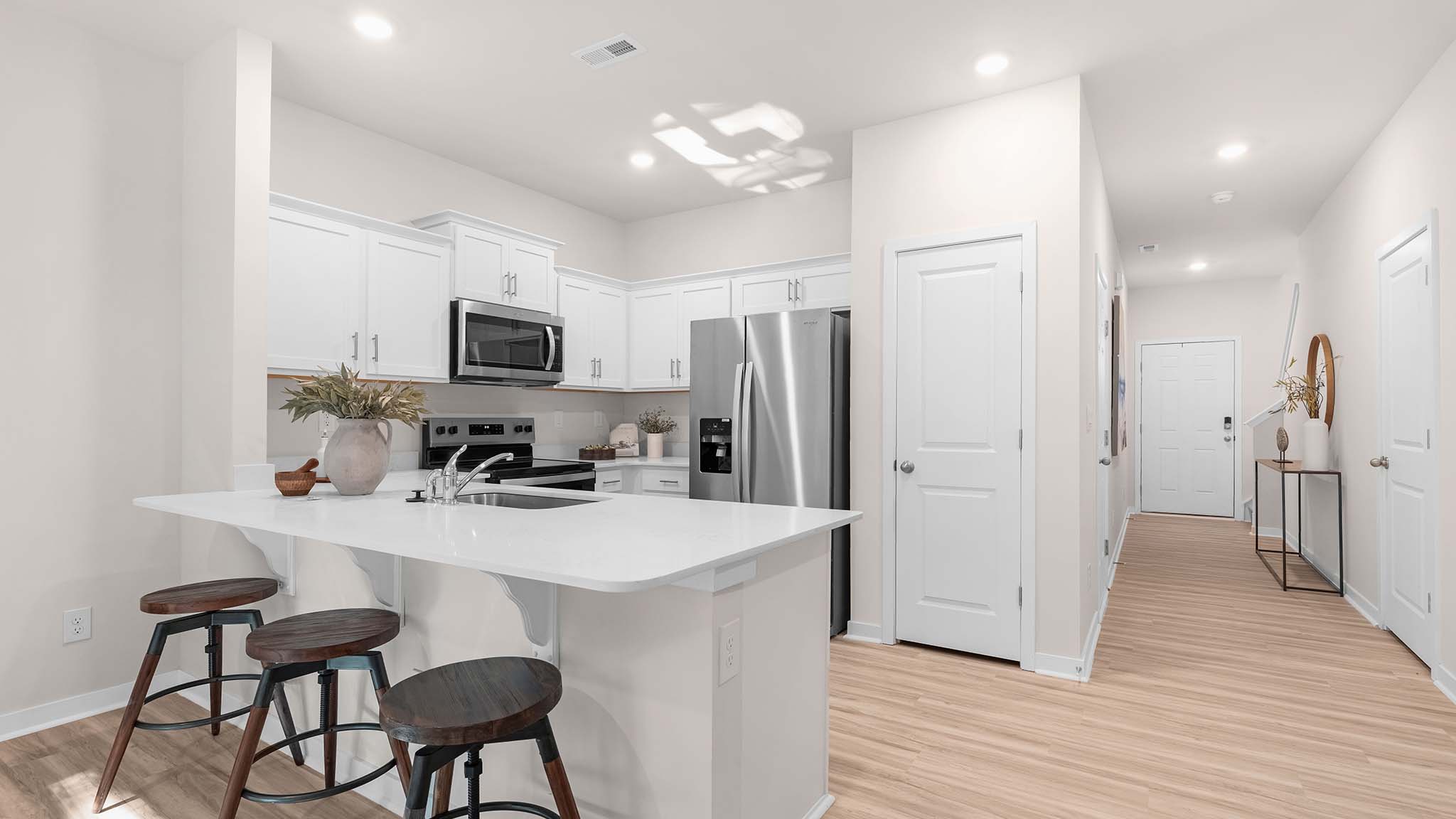 kitchen with stainless steel appliances