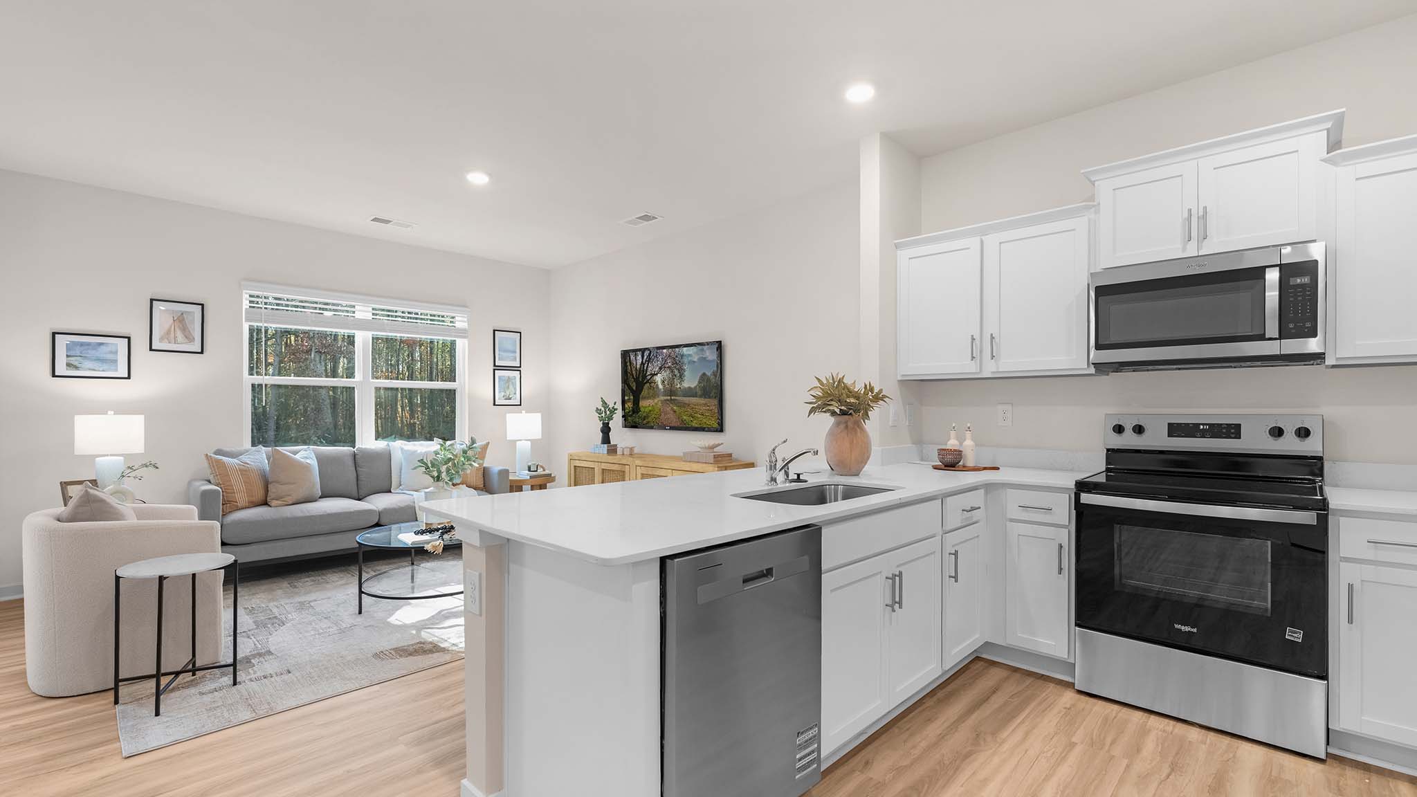 kitchen with stainless steel appliances