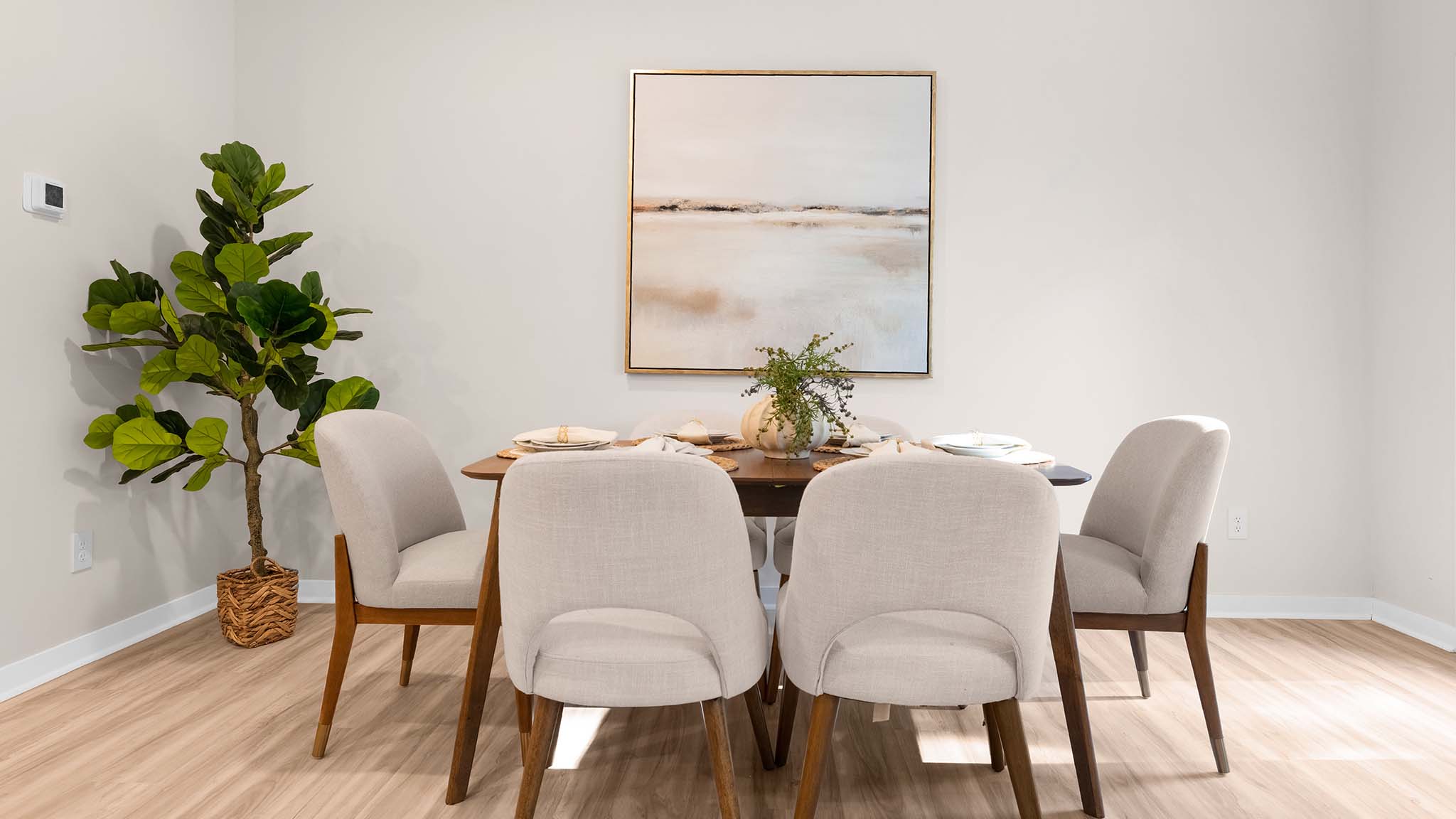 dining area beside kitchen and living room