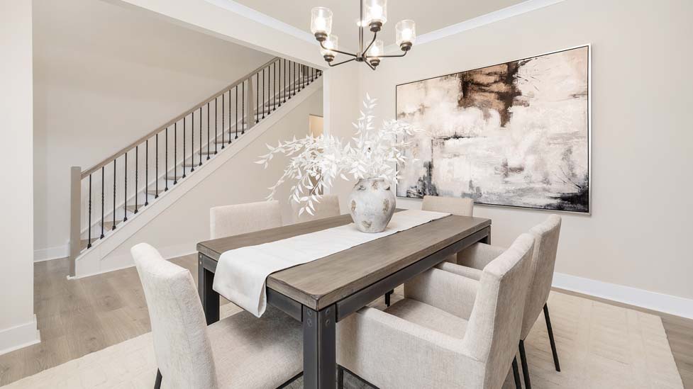 Kitchen and island with breakfast area and stainless steel appliances