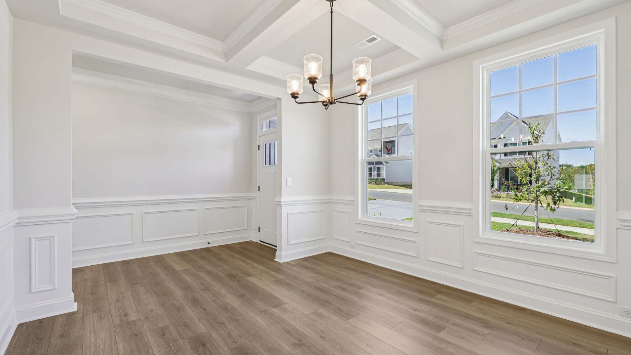 Dining area, wood floors