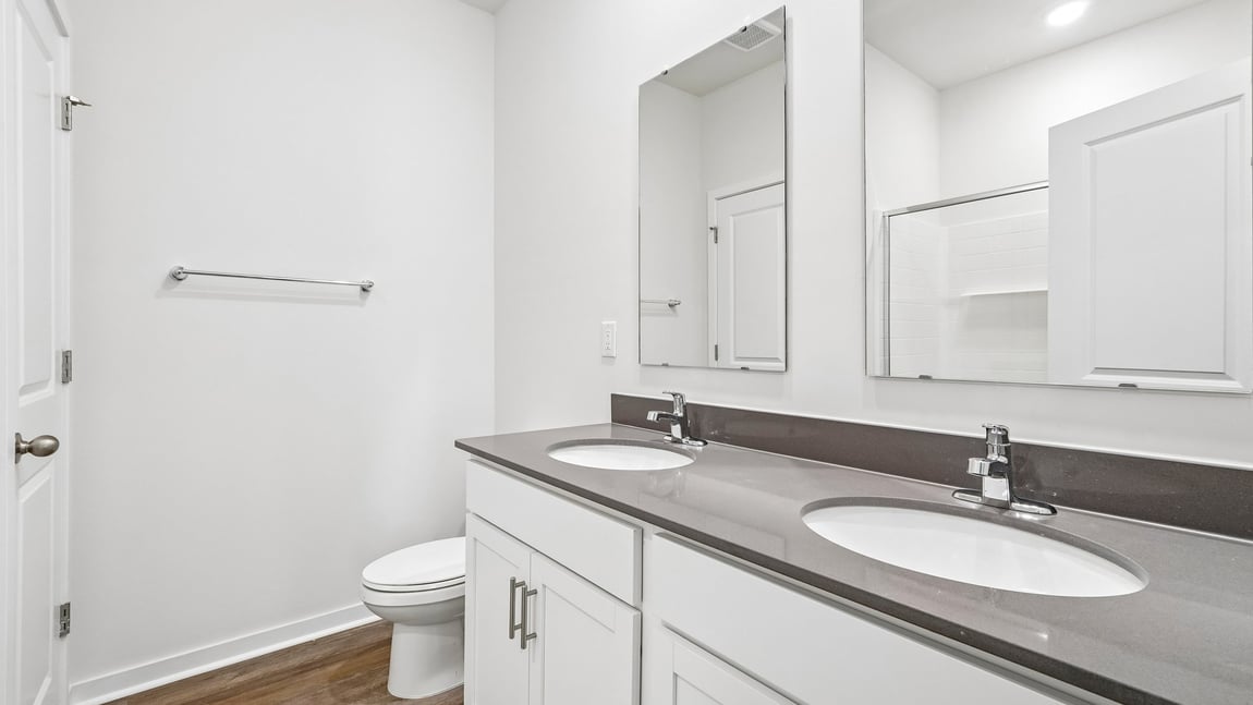 Primary bathroom with standing shower