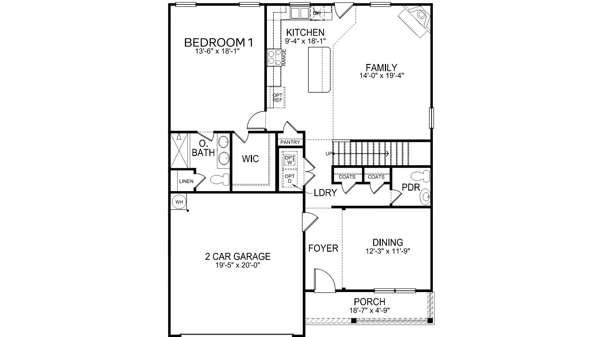 Winston first floor plan