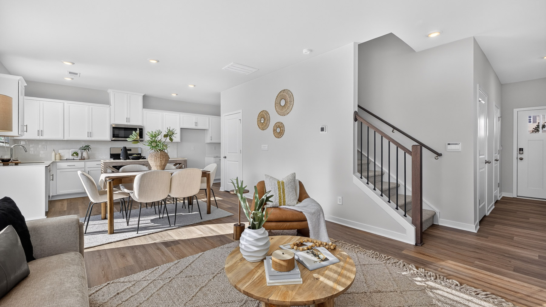 Living room with windows