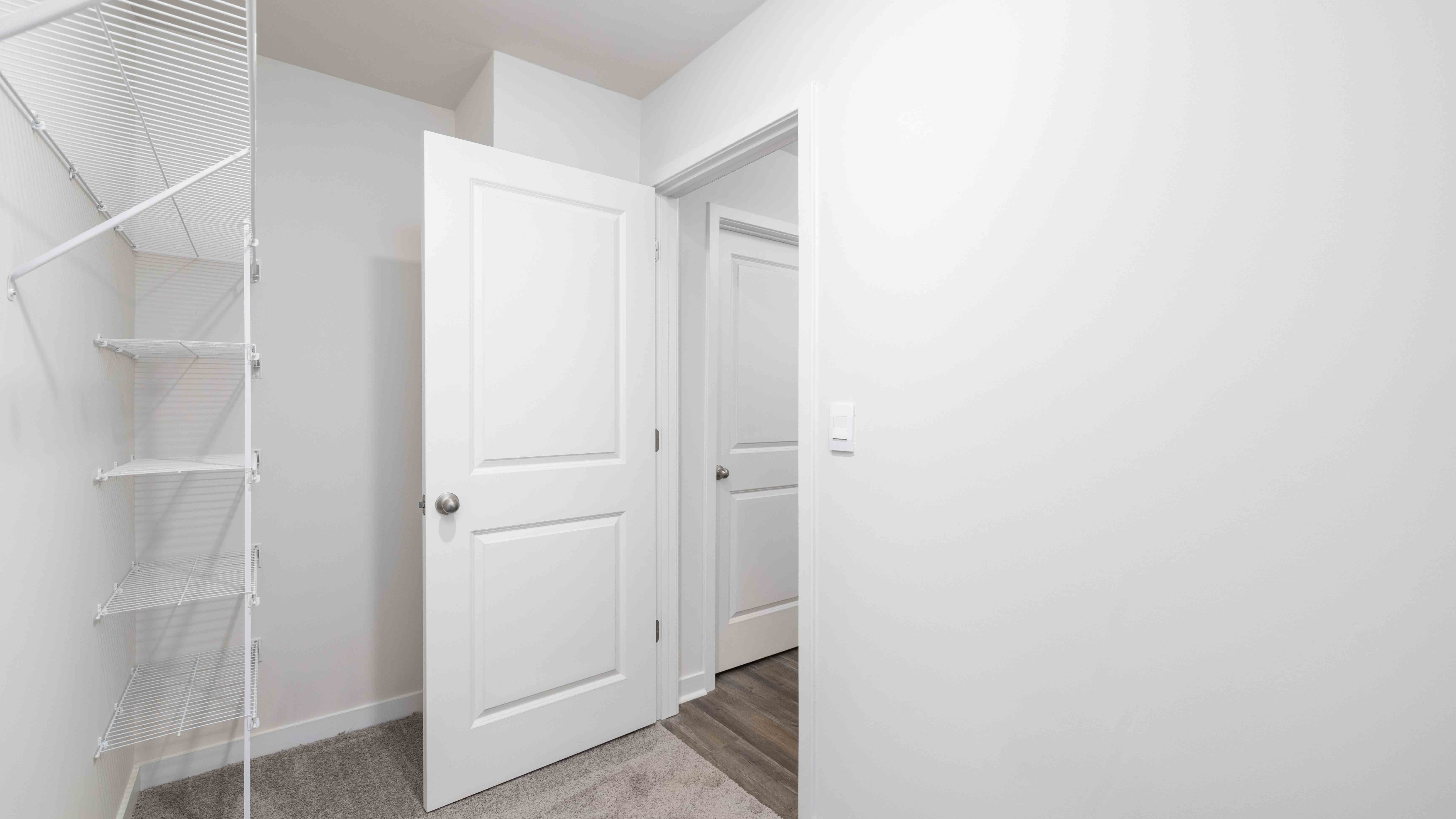 Carpeted Walk In Closet