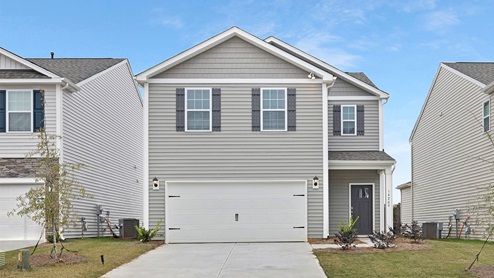 Huffman Ridge Model Front exterior, new homes in charlotte, north carolina