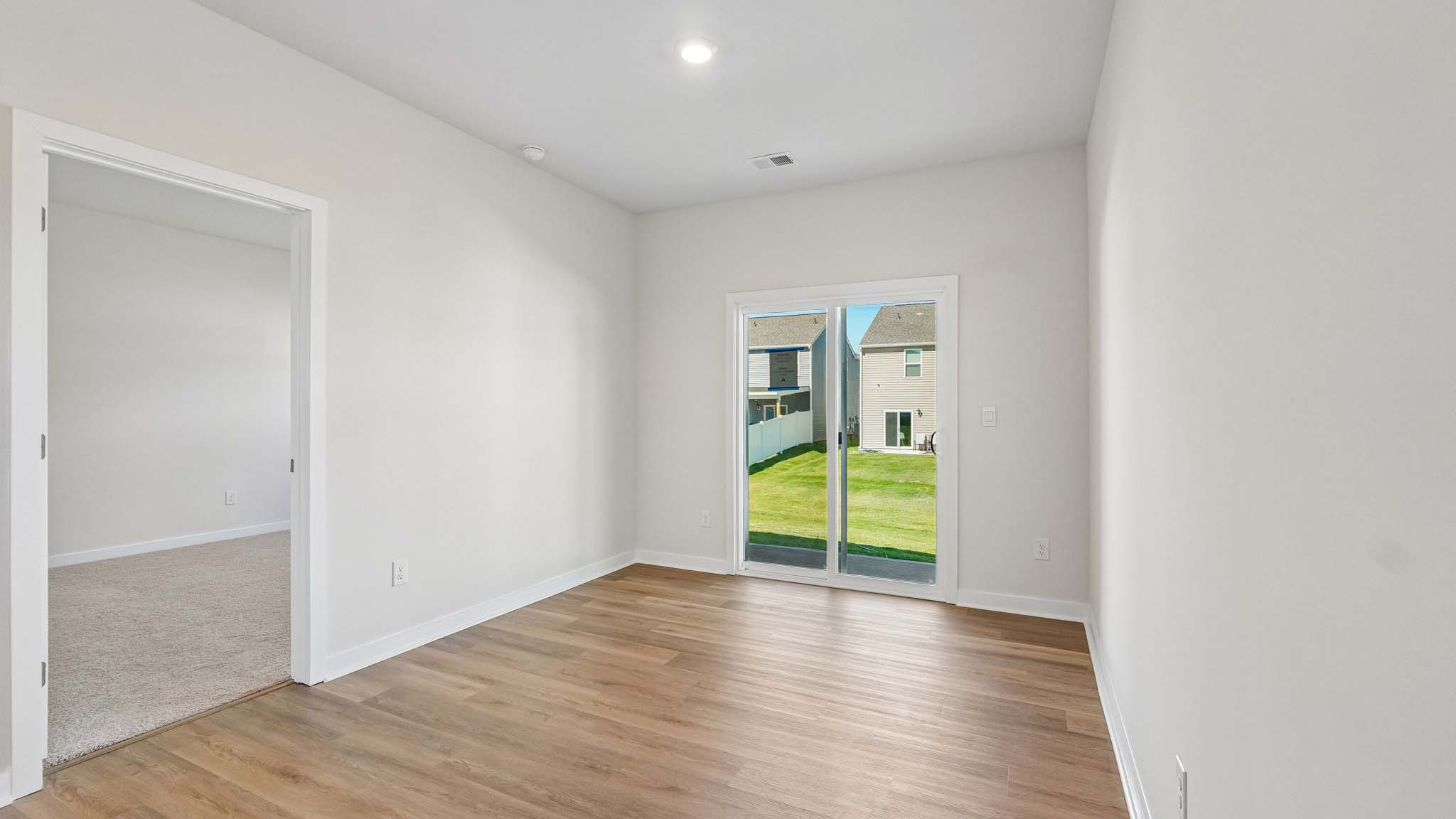 Dining area with windows