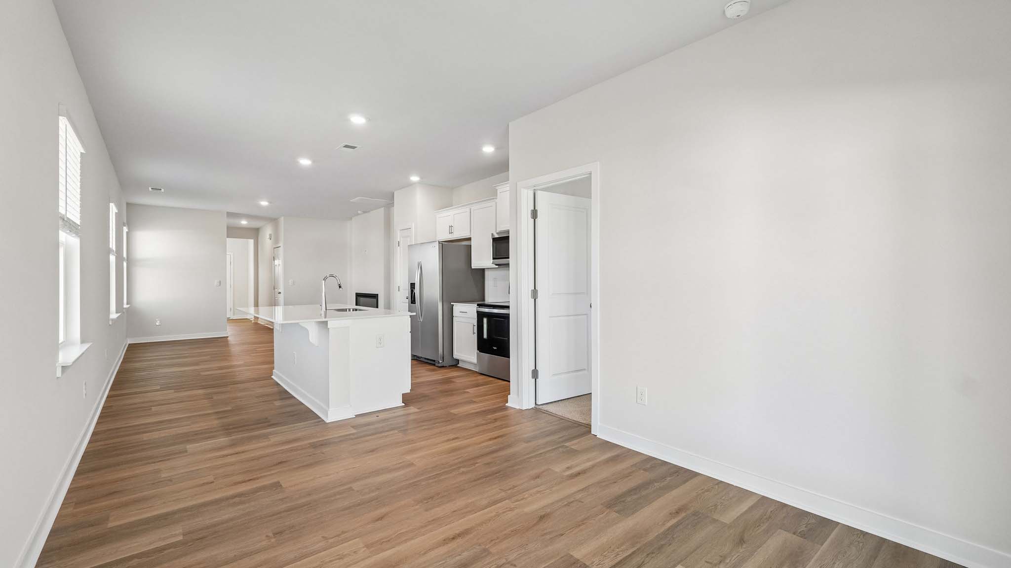Dining area with windows