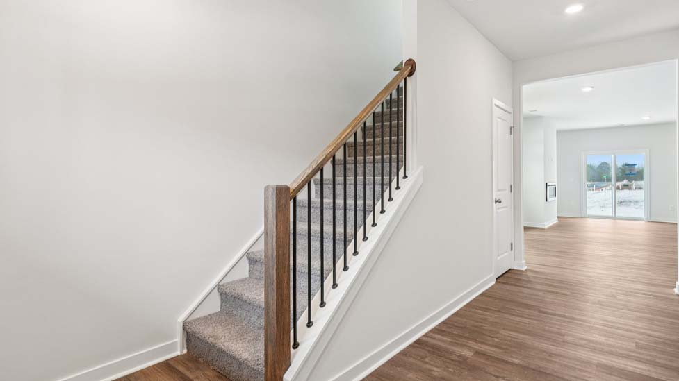 Welcoming foyer and staircase