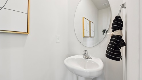 Powder bathroom. New Home in Charlotte, North Carolina