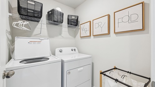 Laundry room. New Home in Charlotte, North Carolina