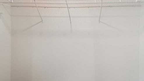 Walk in closet with carpet
