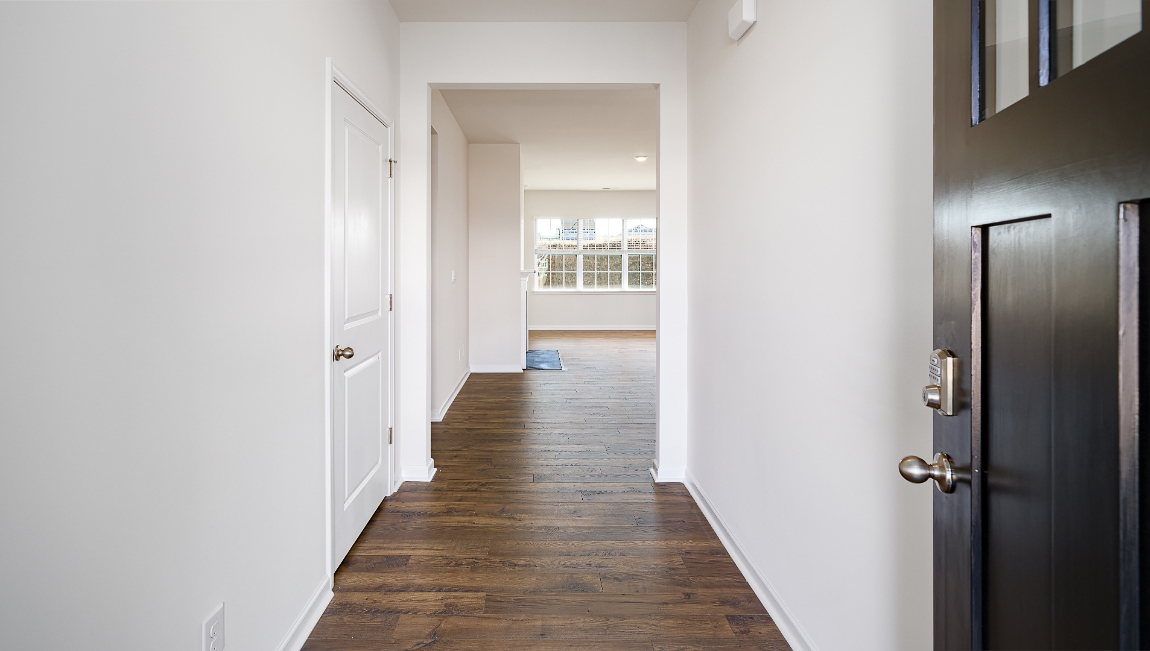 Welcoming foyer view of interior of the house