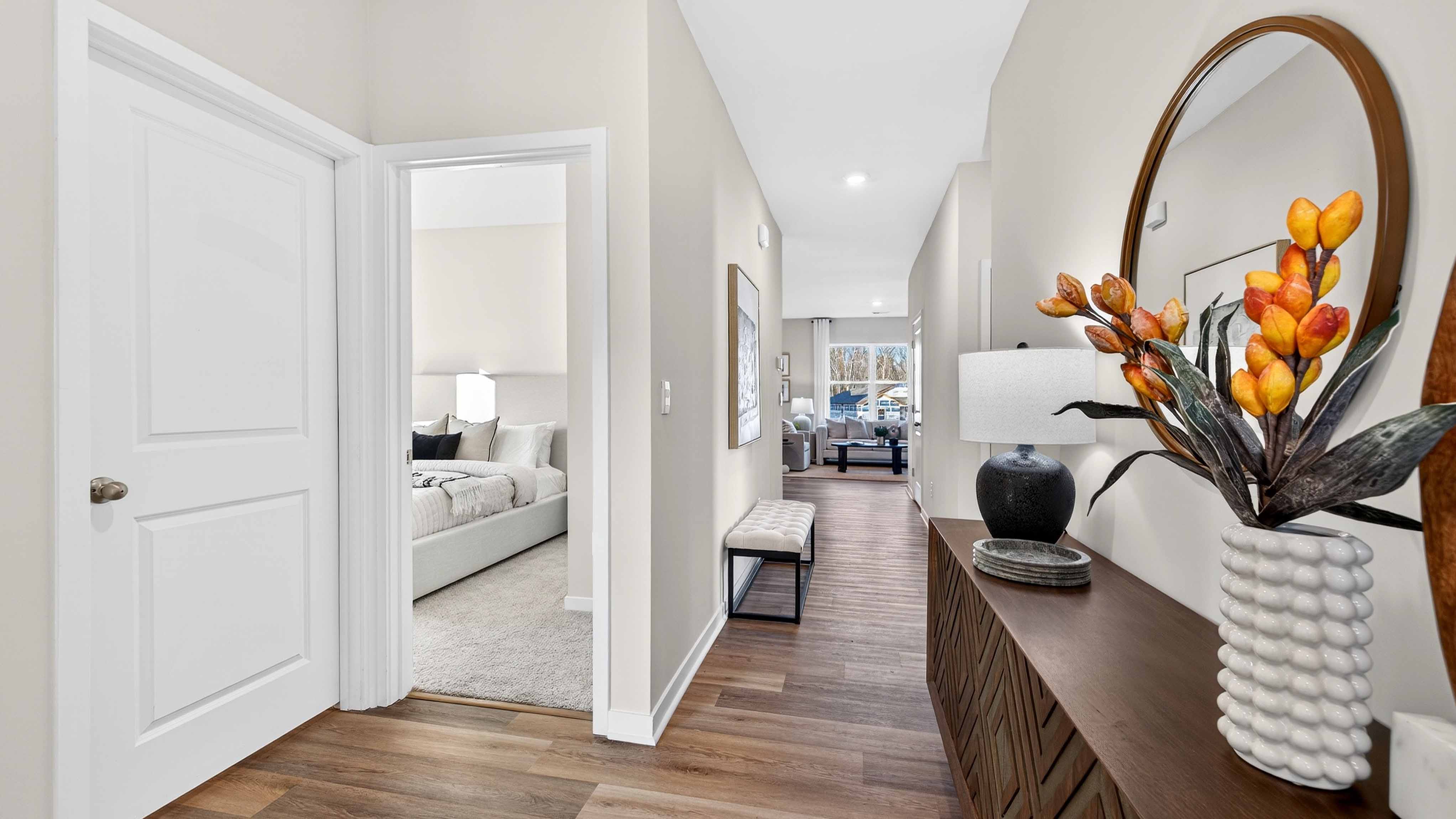 Welcoming foyer, view of front door