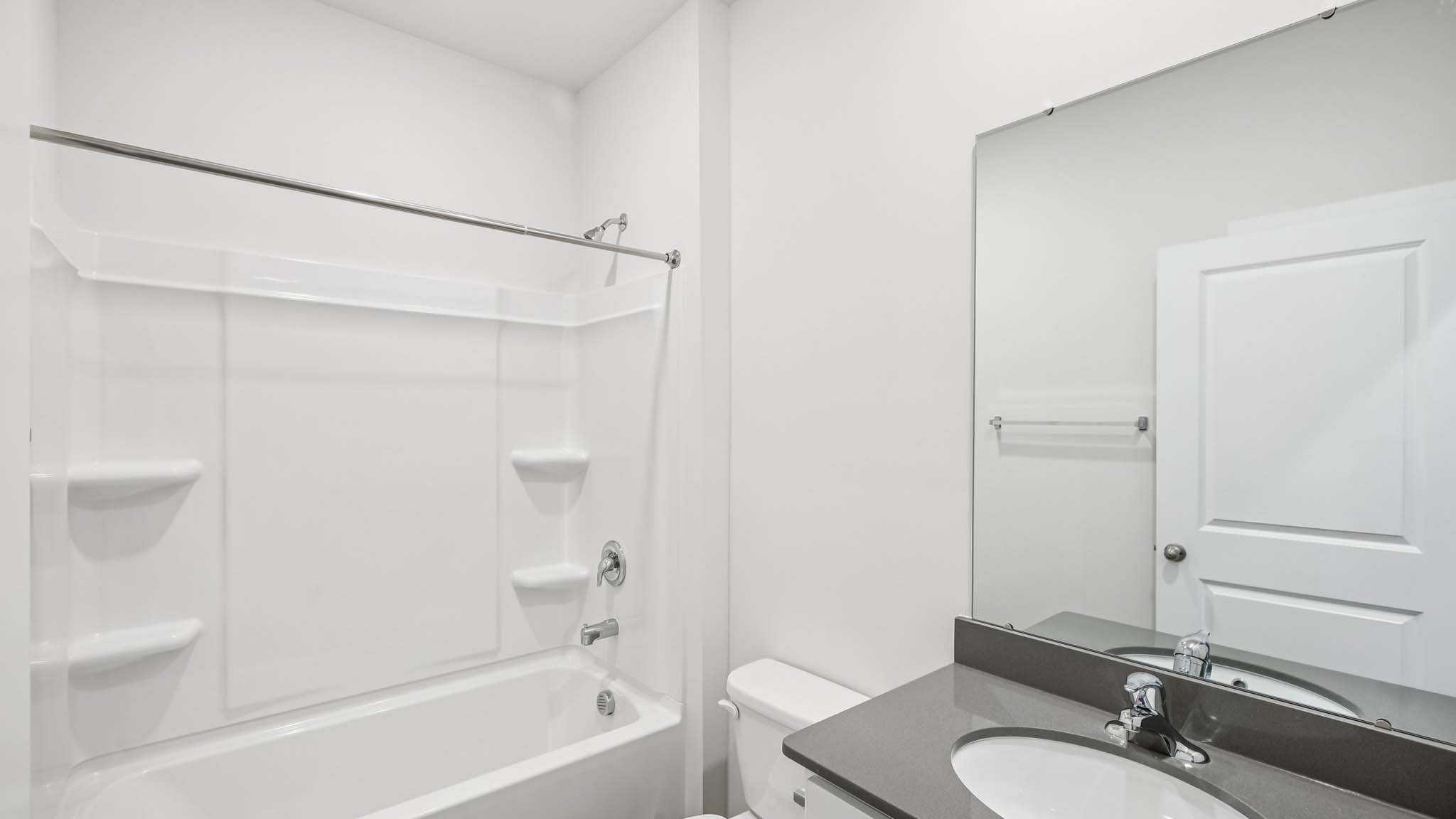 Bathroom with tub shower