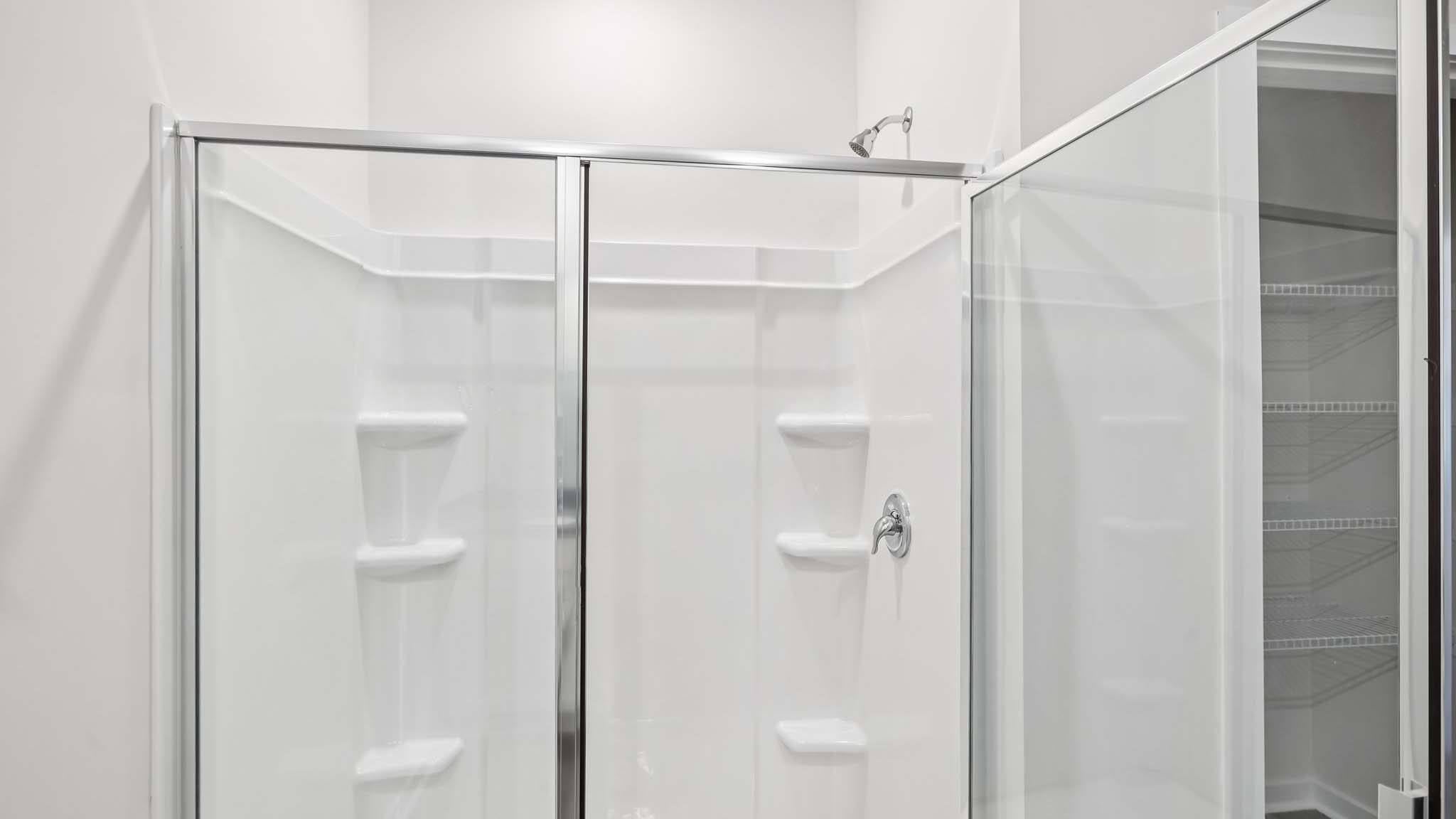 Primary bathroom with double sinks