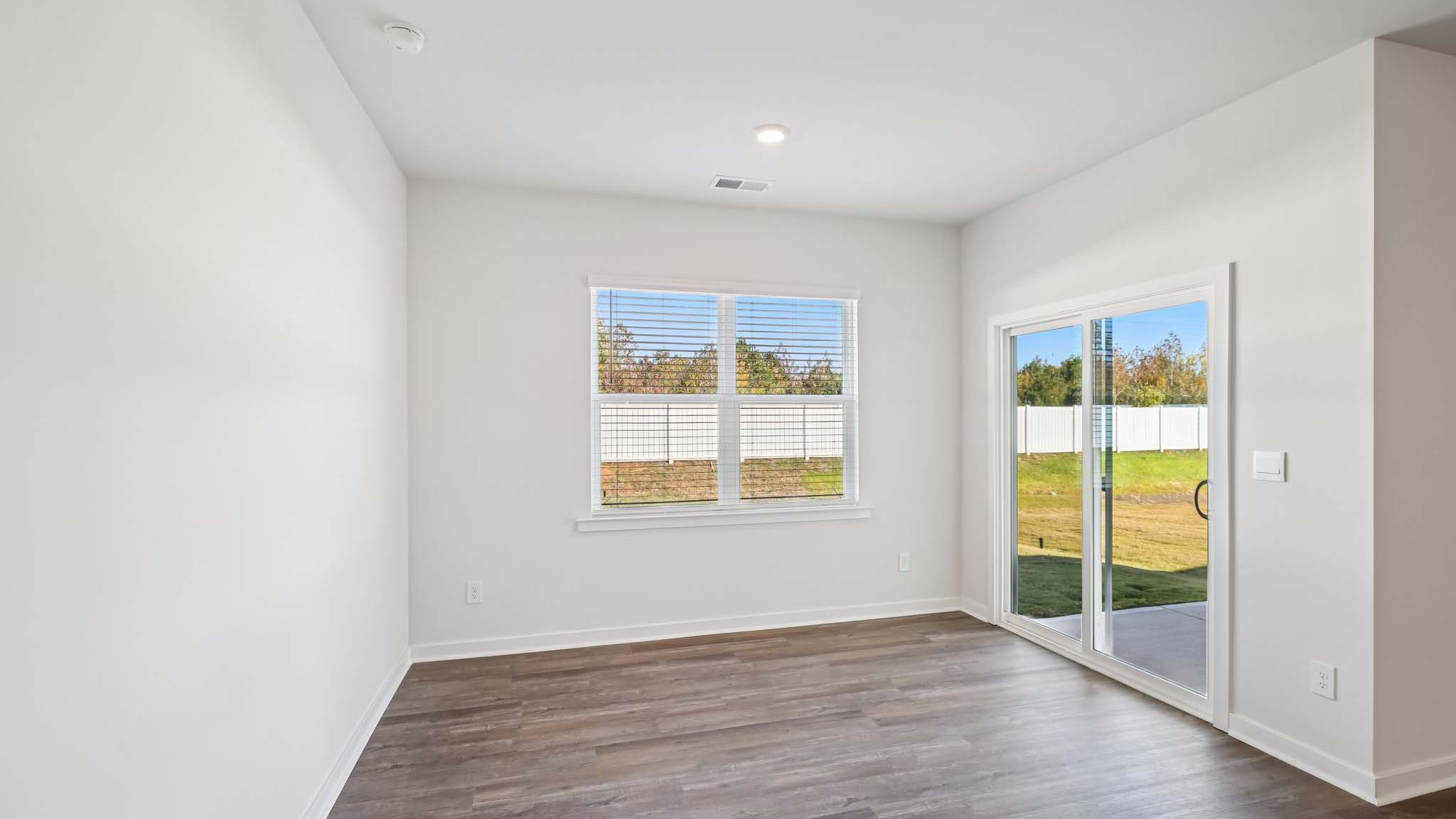 Living room with windows
