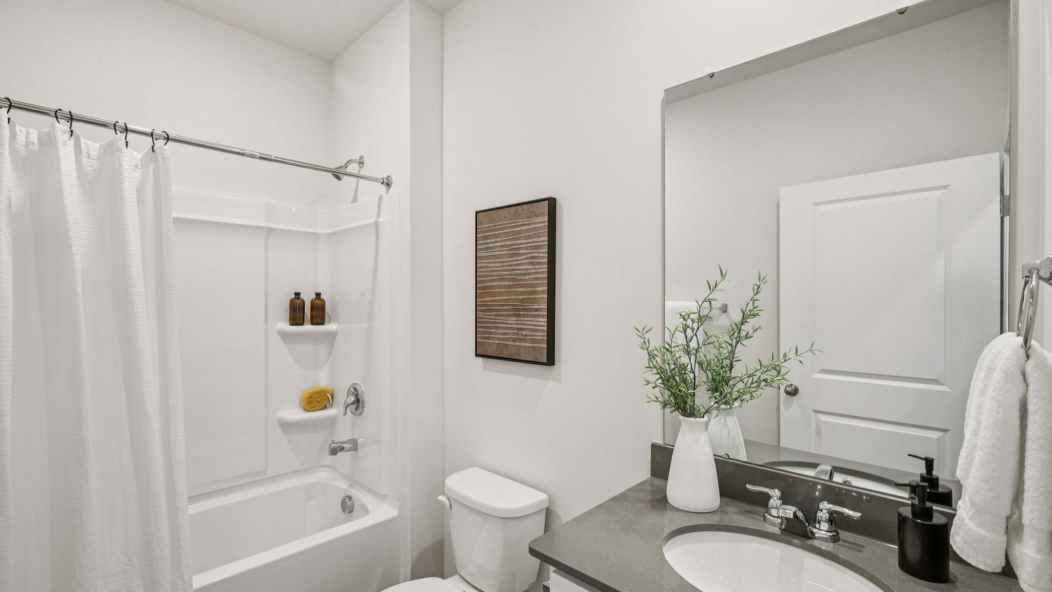 guest bathroom with tub shower