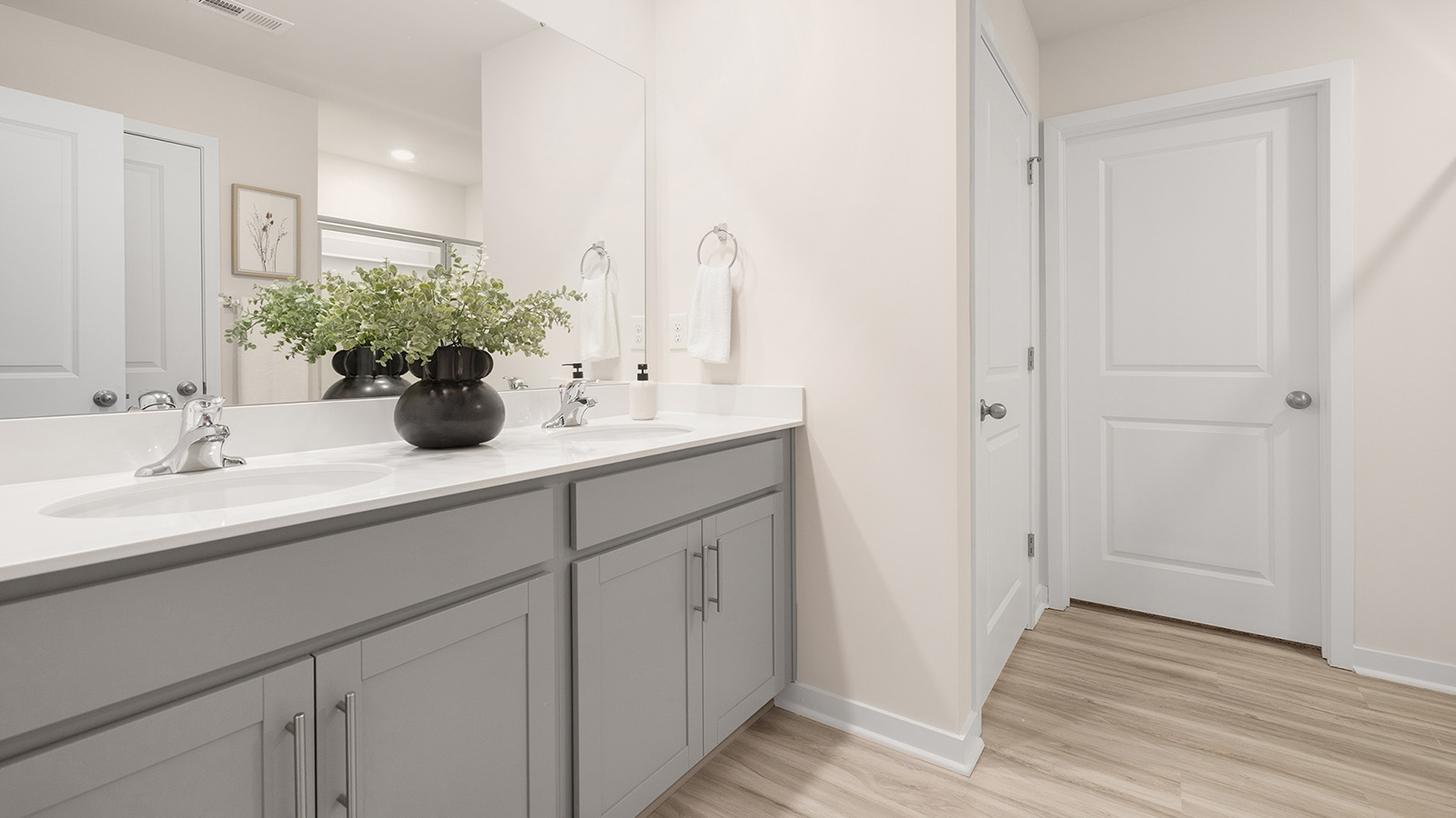 Primary bathroom with walk in shower