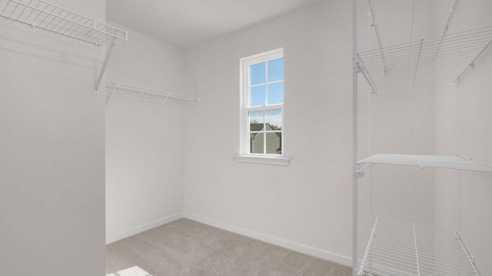 Primary walk in closet