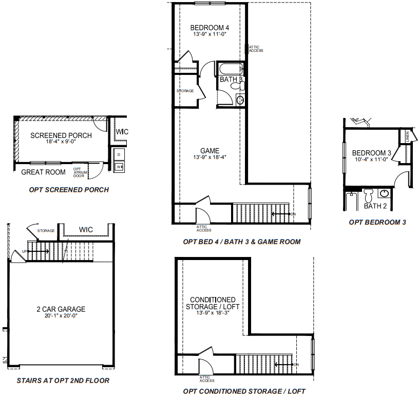 Clifton Second Floor Plan