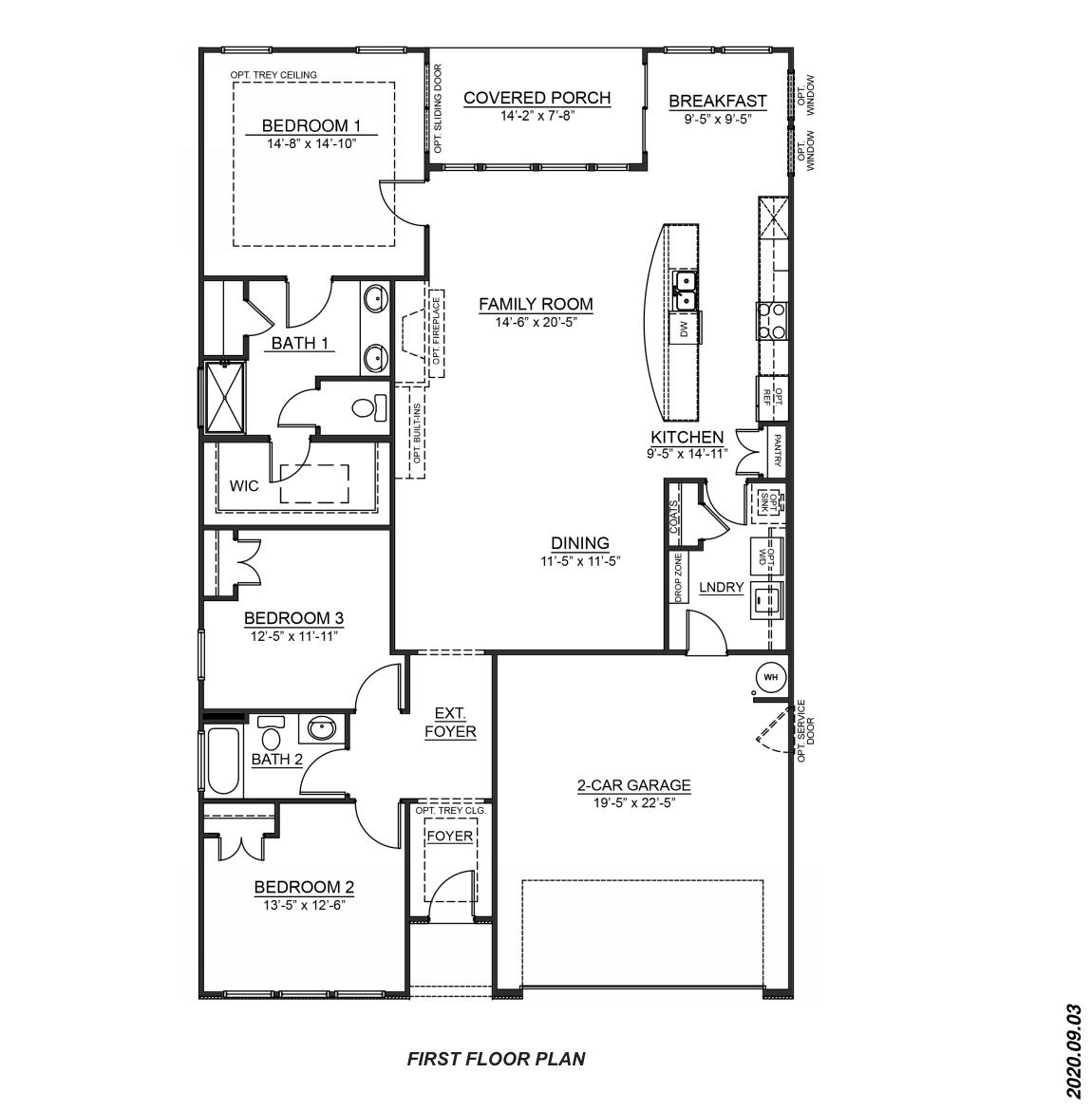 Azalea first floor plan