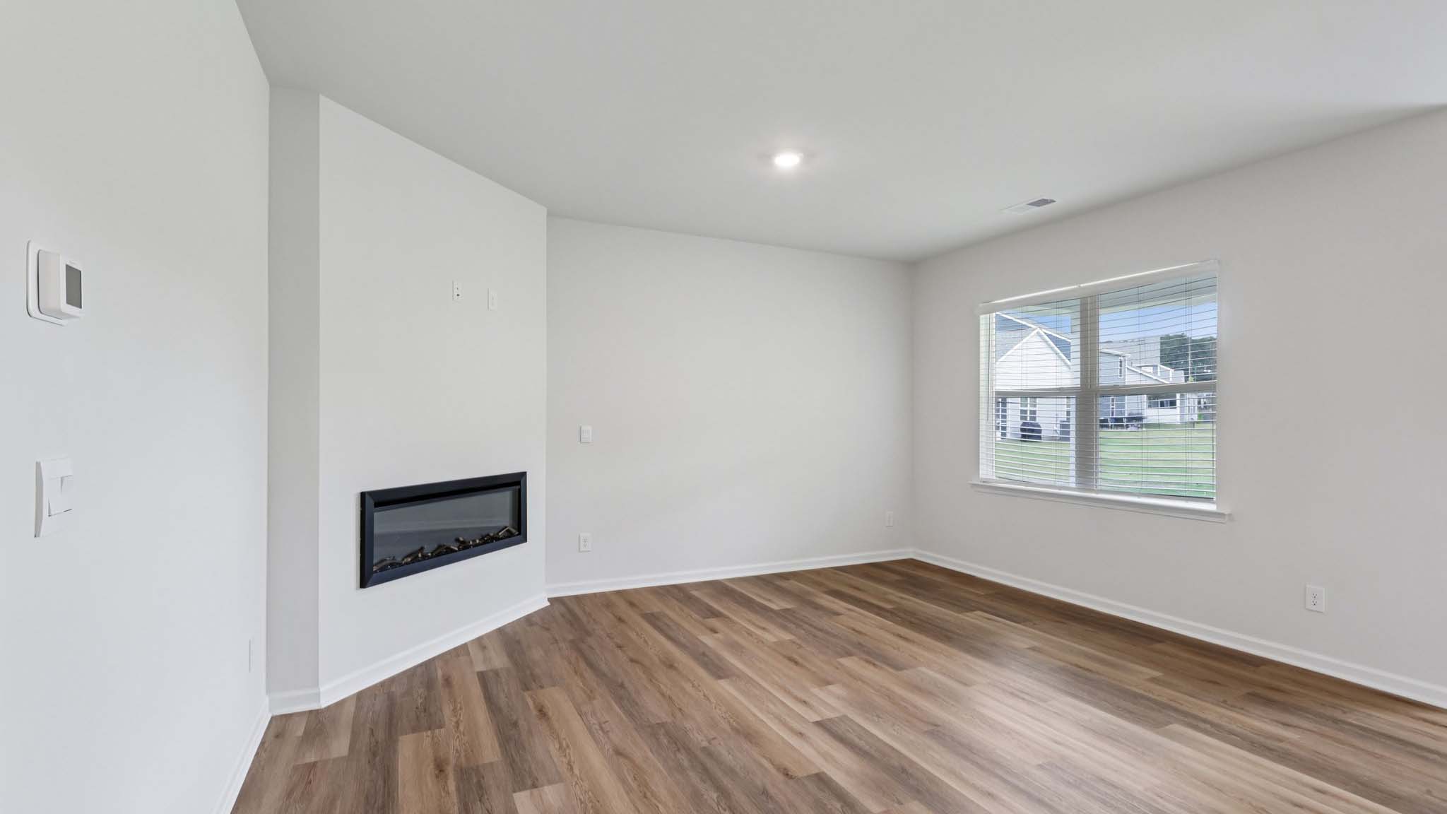 living room with fireplace