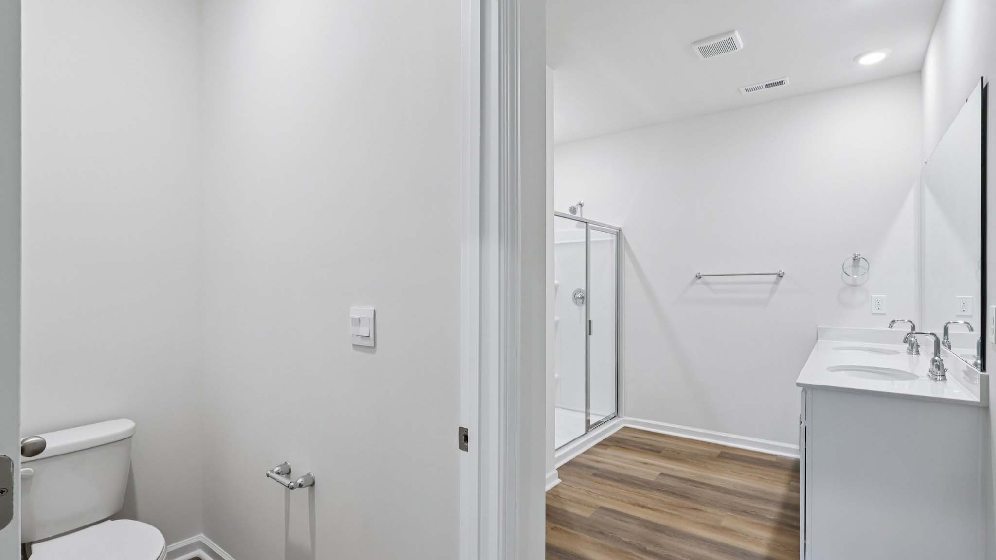 bathroom with walk in shower