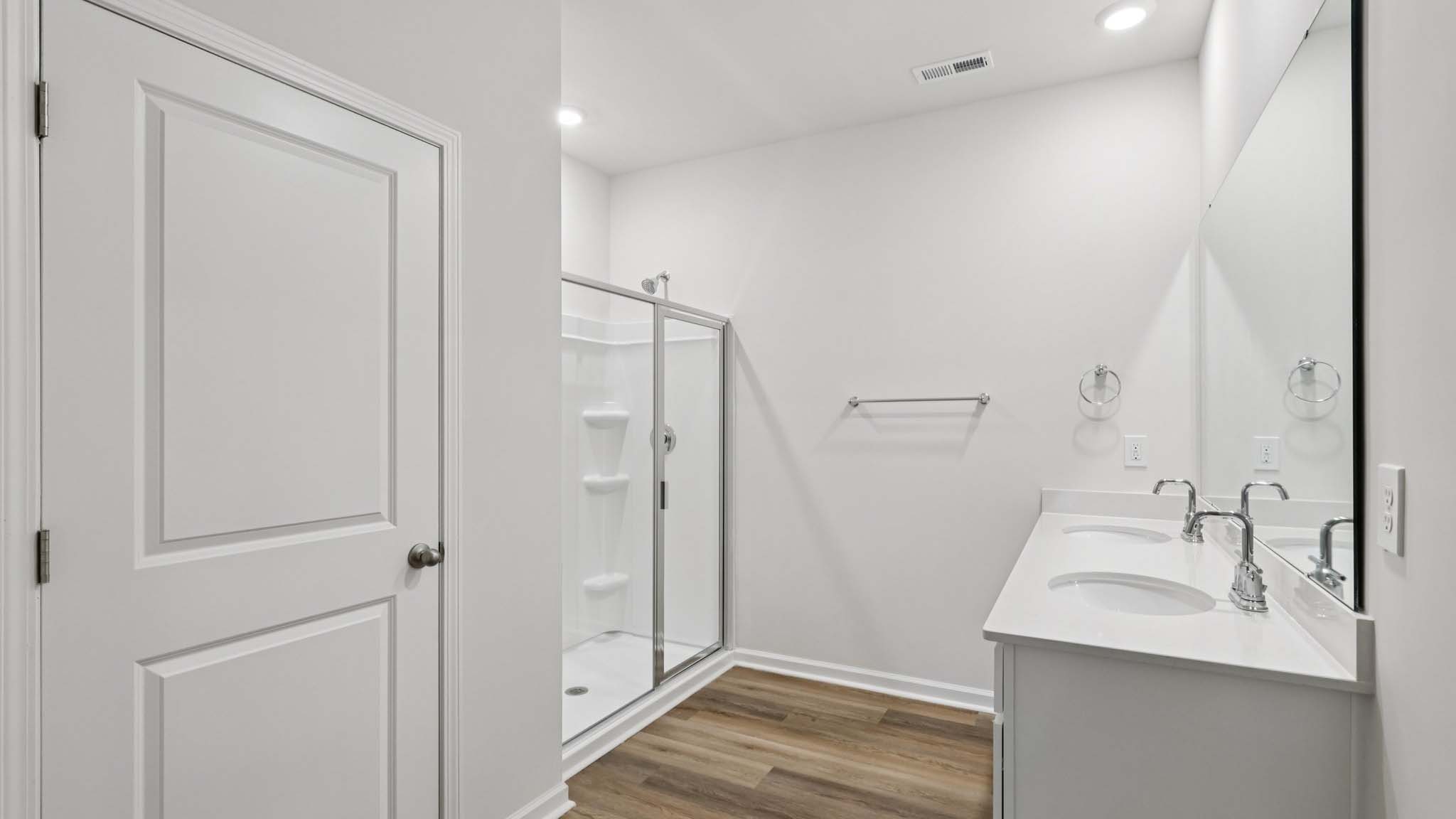 bathroom with walk in shower