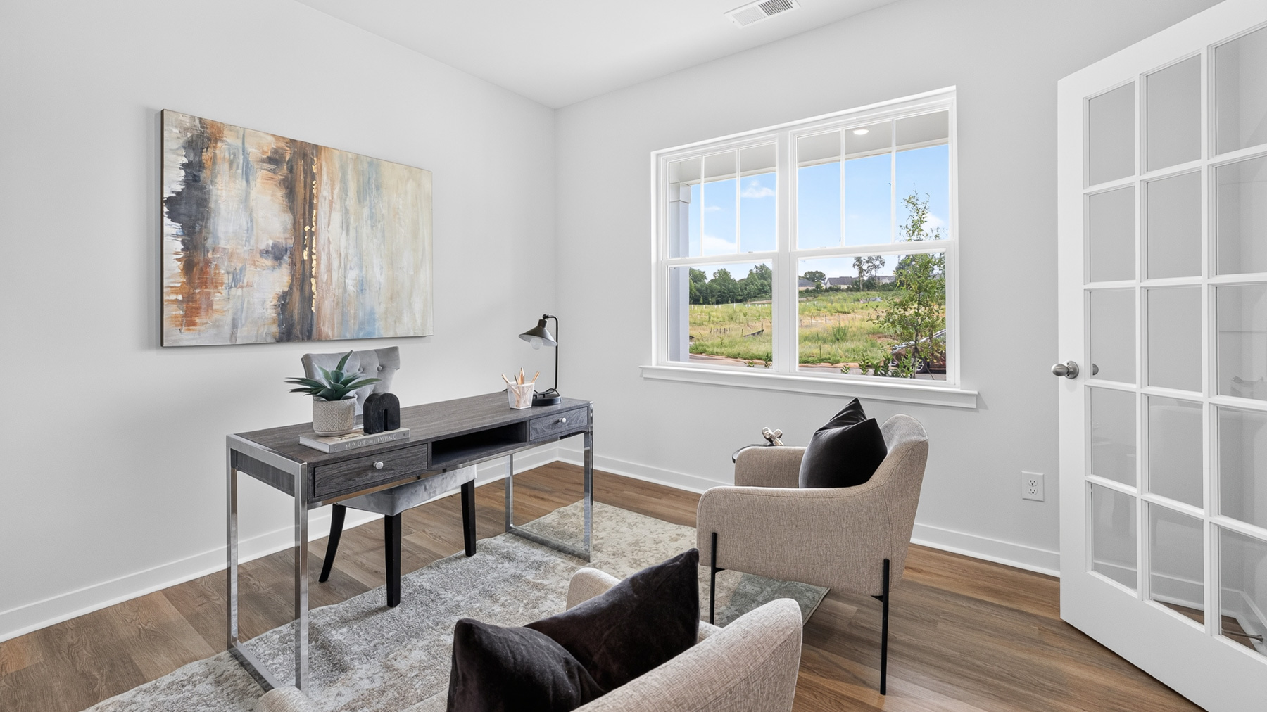 Open flex space with windows