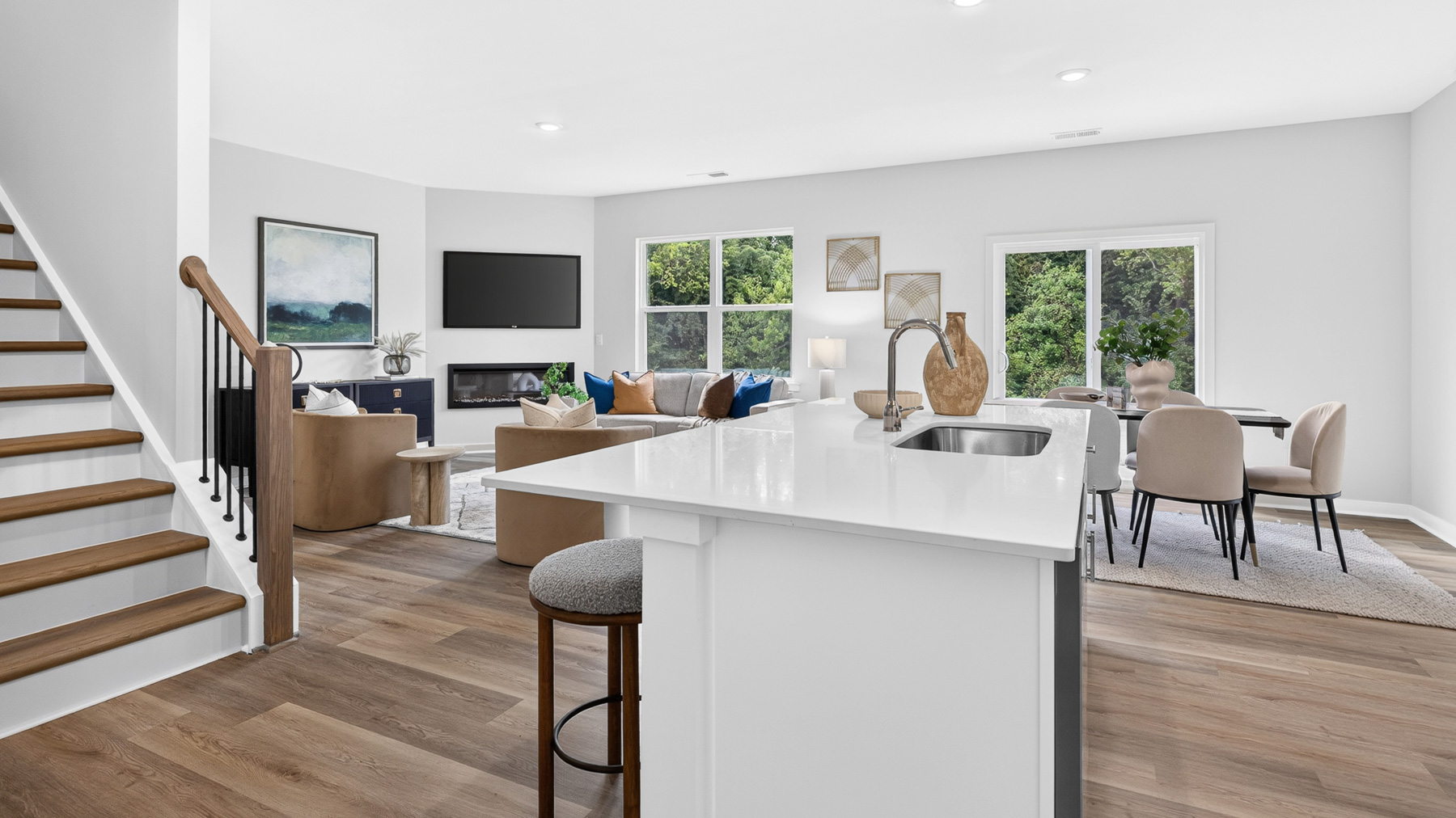 model kitchen and island