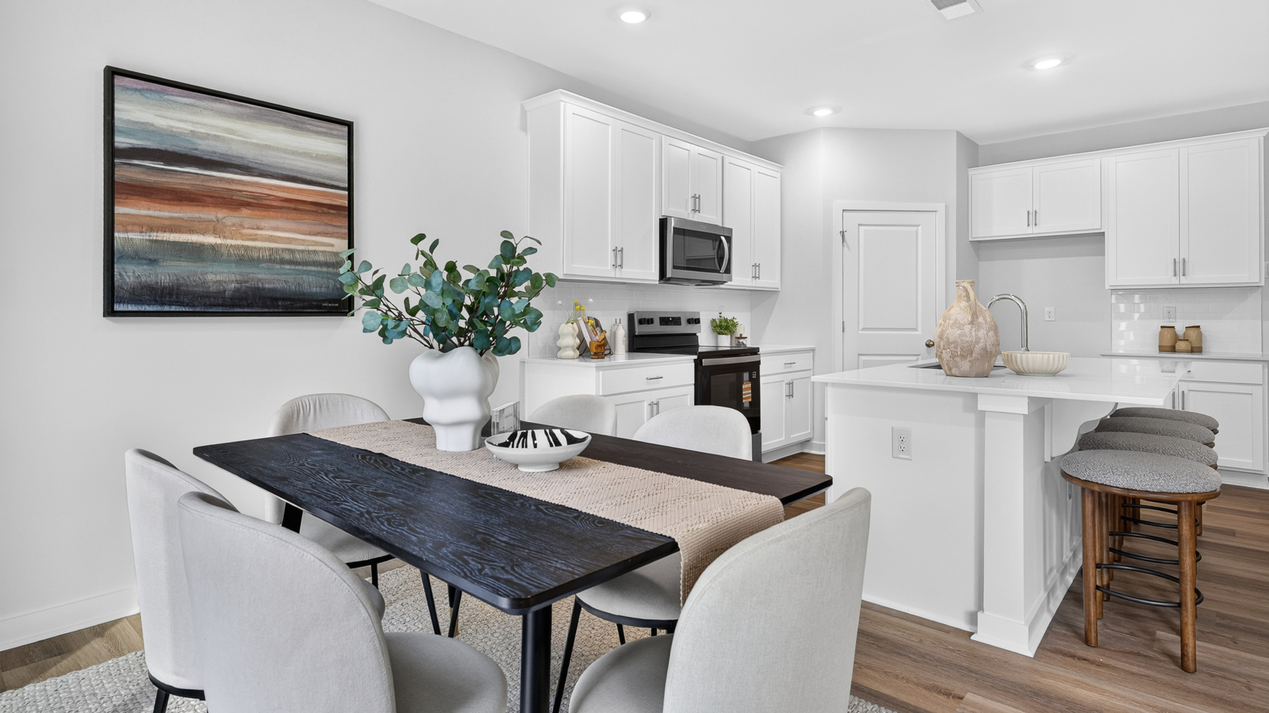 model kitchen and island