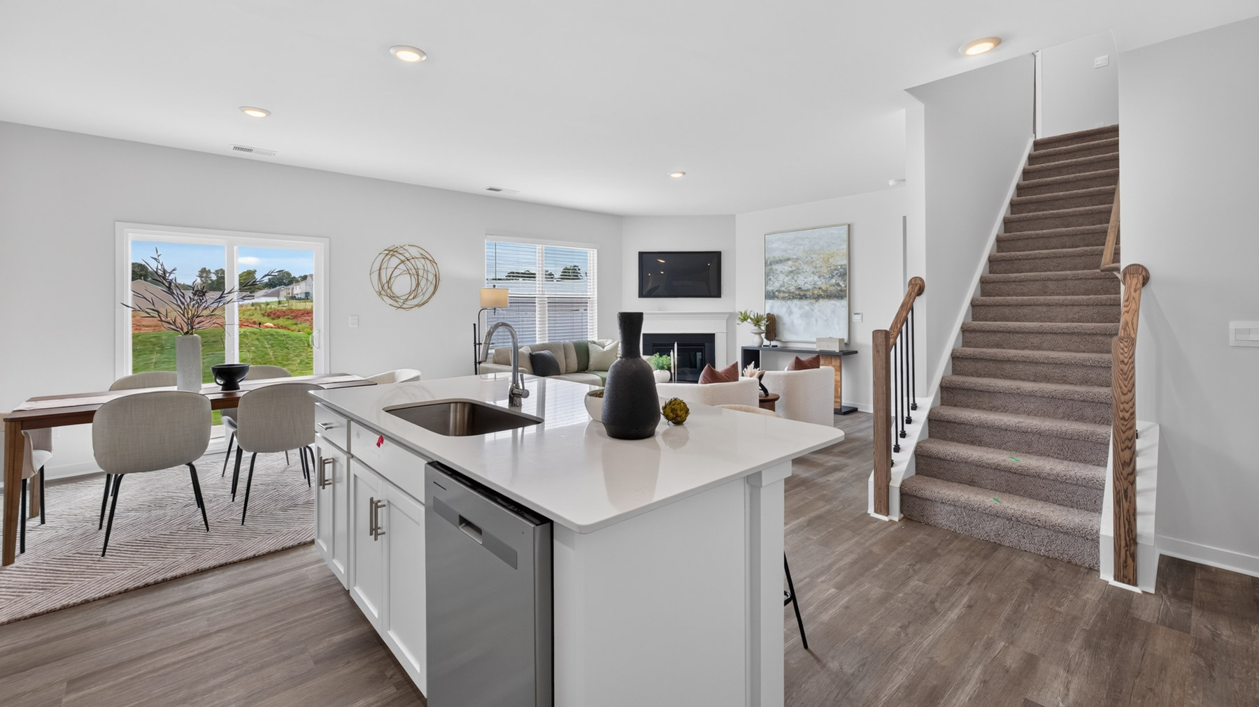 model kitchen and island