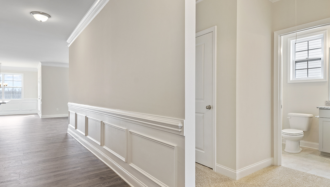 Welcoming foyer, view of front door