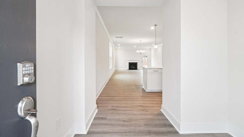 Welcoming foyer, view of front door