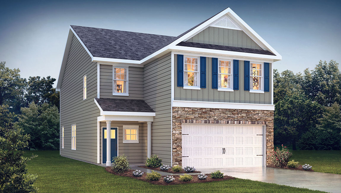 Landon front exterior rendering